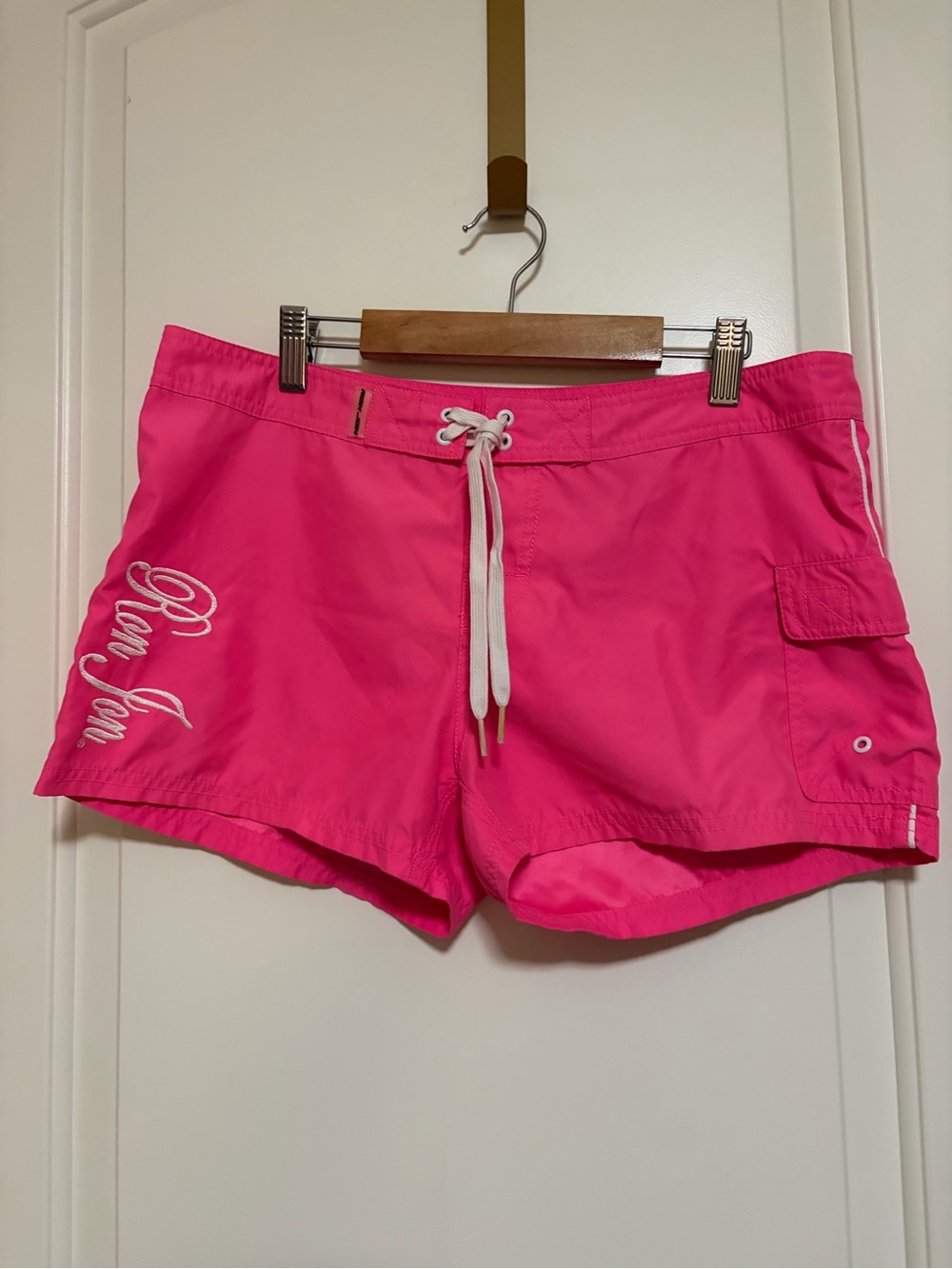 👙🏄🏽‍♀️🌸Vintage 90s Y2K Surf Ron Jon Hot Pink Swim Board Shorts🌸🏄🏽‍♀️👙